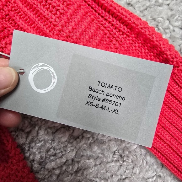 Habitat‎ Clothes To Live In Sweater Womens Small Red Drop Shoulders Knit Stretch - Picture 6 of 12